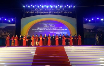 Khai mạc Hội chợ thương mại quốc tế  Cao Bằng (Việt Nam) – Bách Sắc (Trung Quốc) năm 2024
