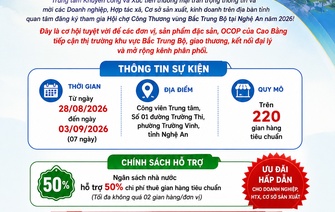 Hội chợ Công Thương vùng Bắc Trung Bộ tại Nghệ An năm 2026