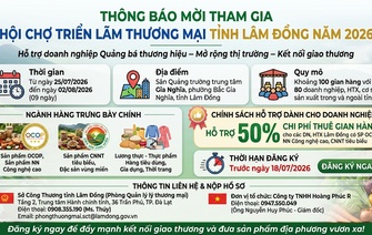 HỘI CHỢ TRIỂN LÃM THƯƠNG MẠI TỈNH LÂM ĐỒNG NĂM 2026