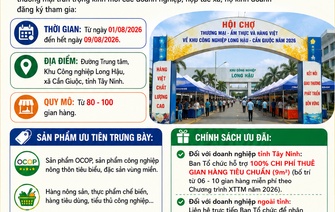 HỘI CHỢ THƯƠNG MẠI - ẨM THỰC VÀ HÀNG VIỆT VỀ KHU CÔNG NGHIỆP LONG HẬU - CẦN GIUỘC NĂM 2026